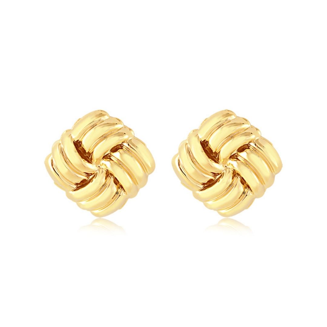 Jade Square Earrings