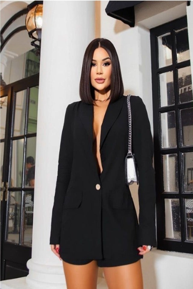 Maxi Blazer - Black