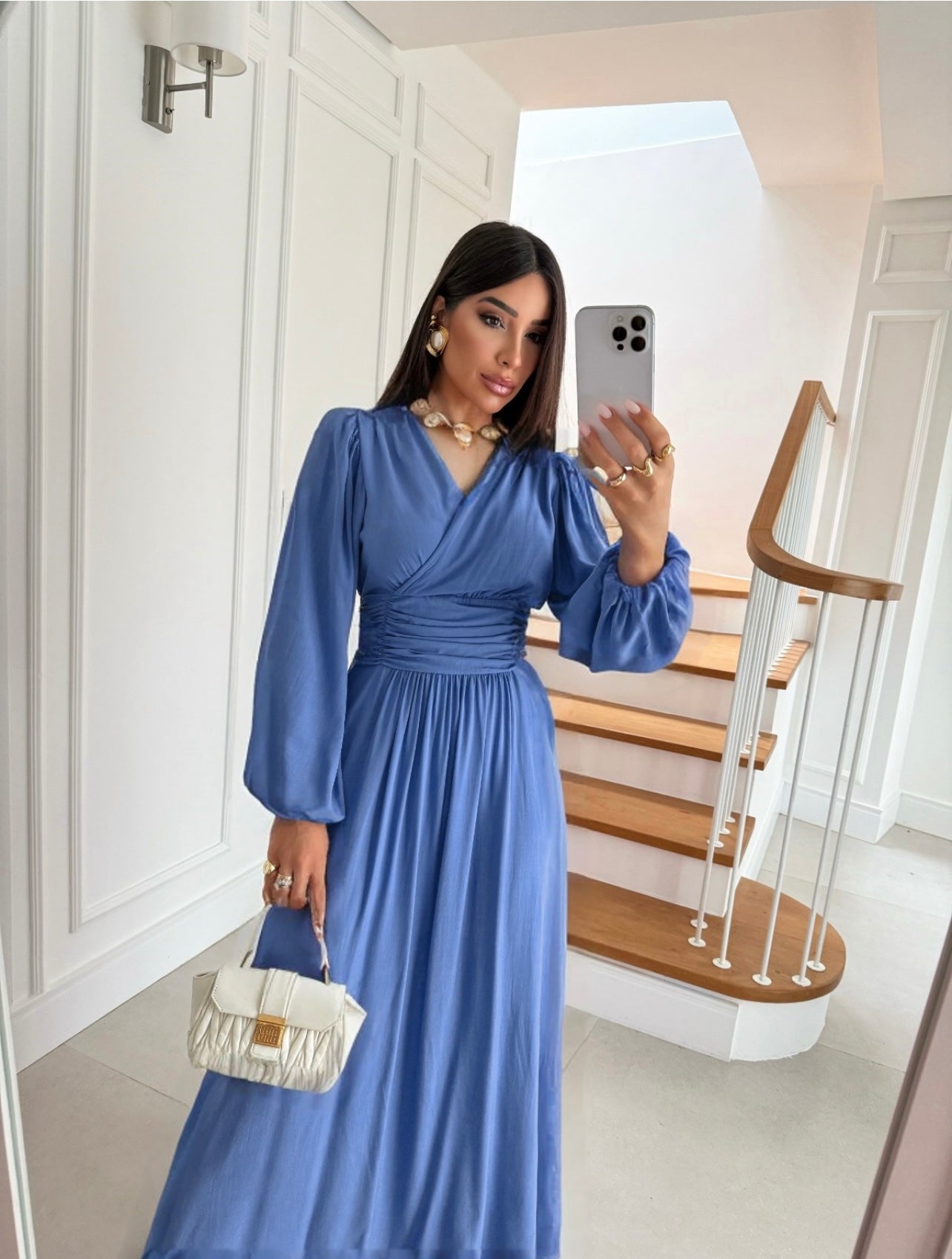 Celeste Draped Maxi Dress