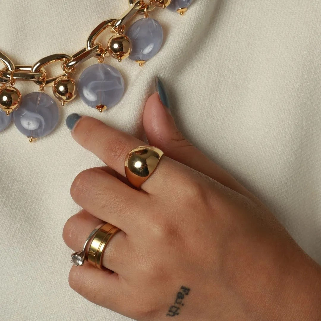 Eduarda Adjustable Ring Gold