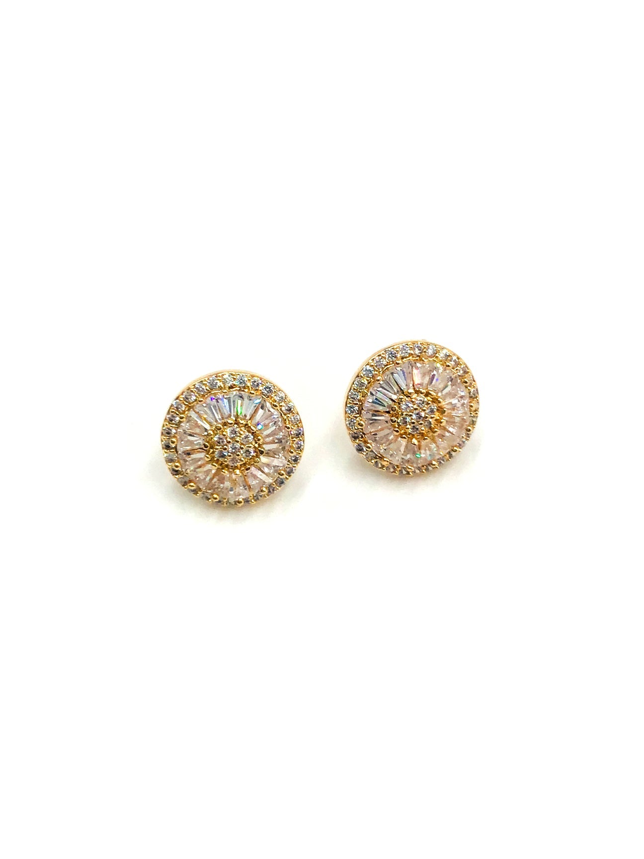 Sparkly Round Stud Earring