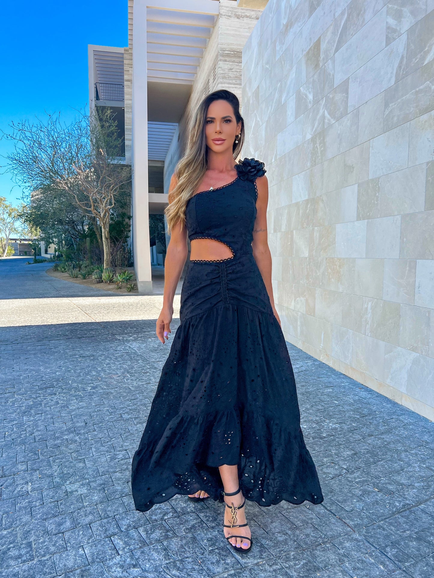 Midnight Blossom Dress