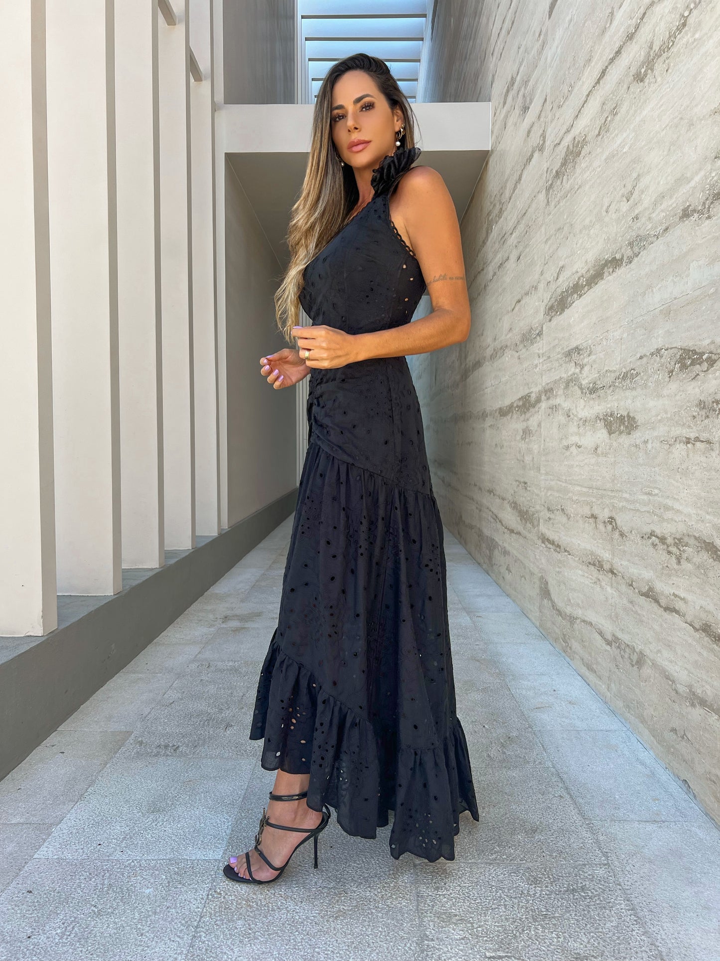 Midnight Blossom Dress