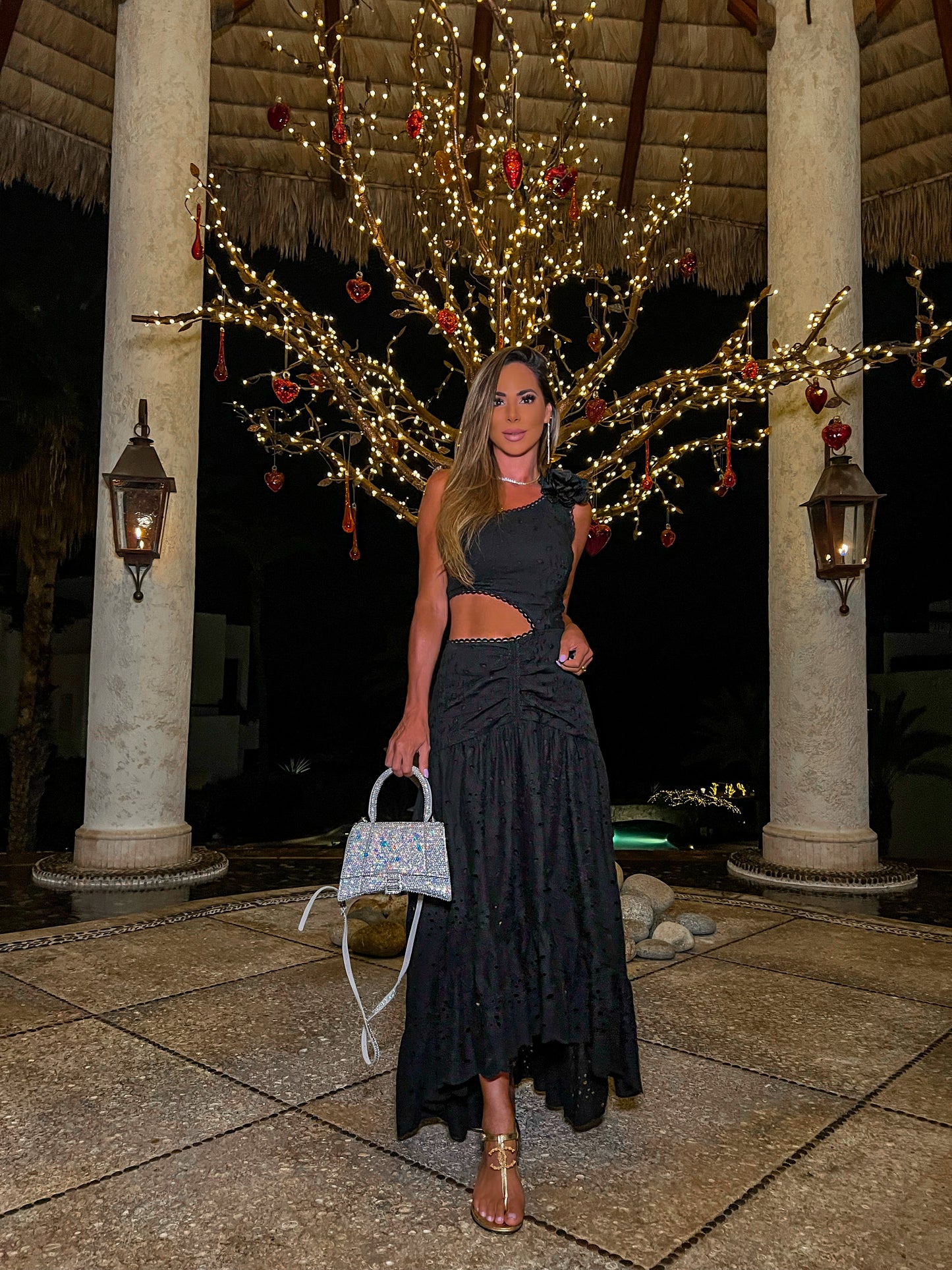 Midnight Blossom Dress