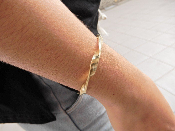 Gold Filled Spiral Cuff Bracelet