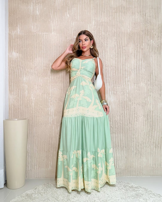 Palm Breeze Maxi Dress
