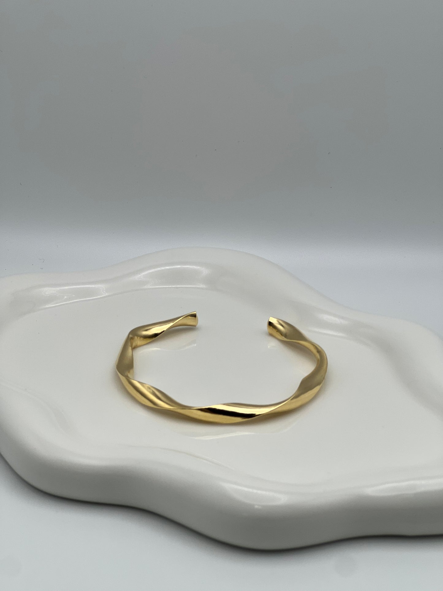 Gold Filled Spiral Cuff Bracelet