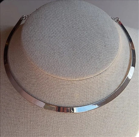 Silver Hoop Necklace